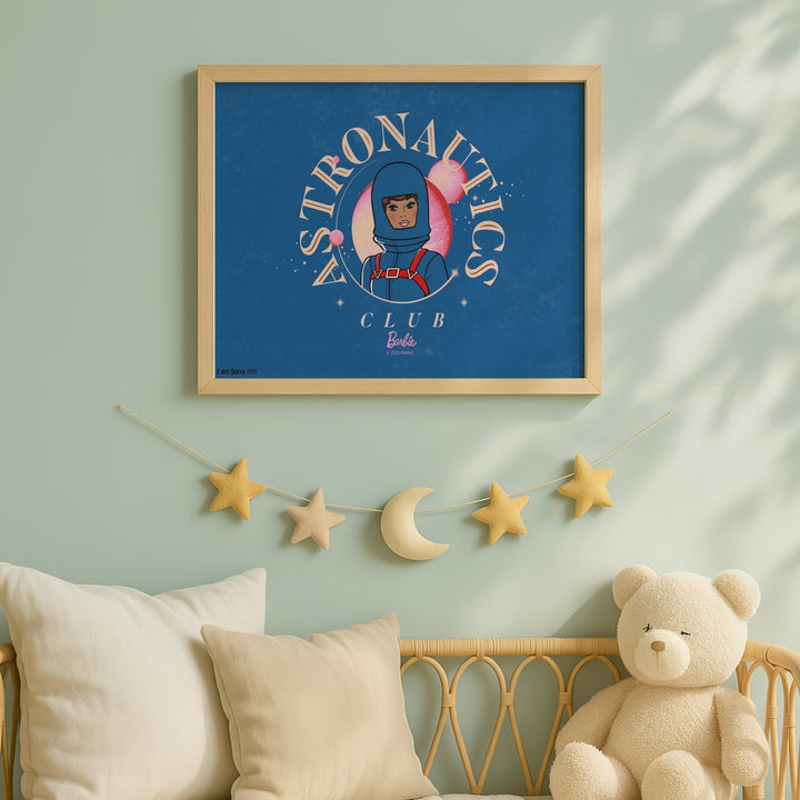 Barbie Astronauts Club Landscape Print wall - art - picture - poster