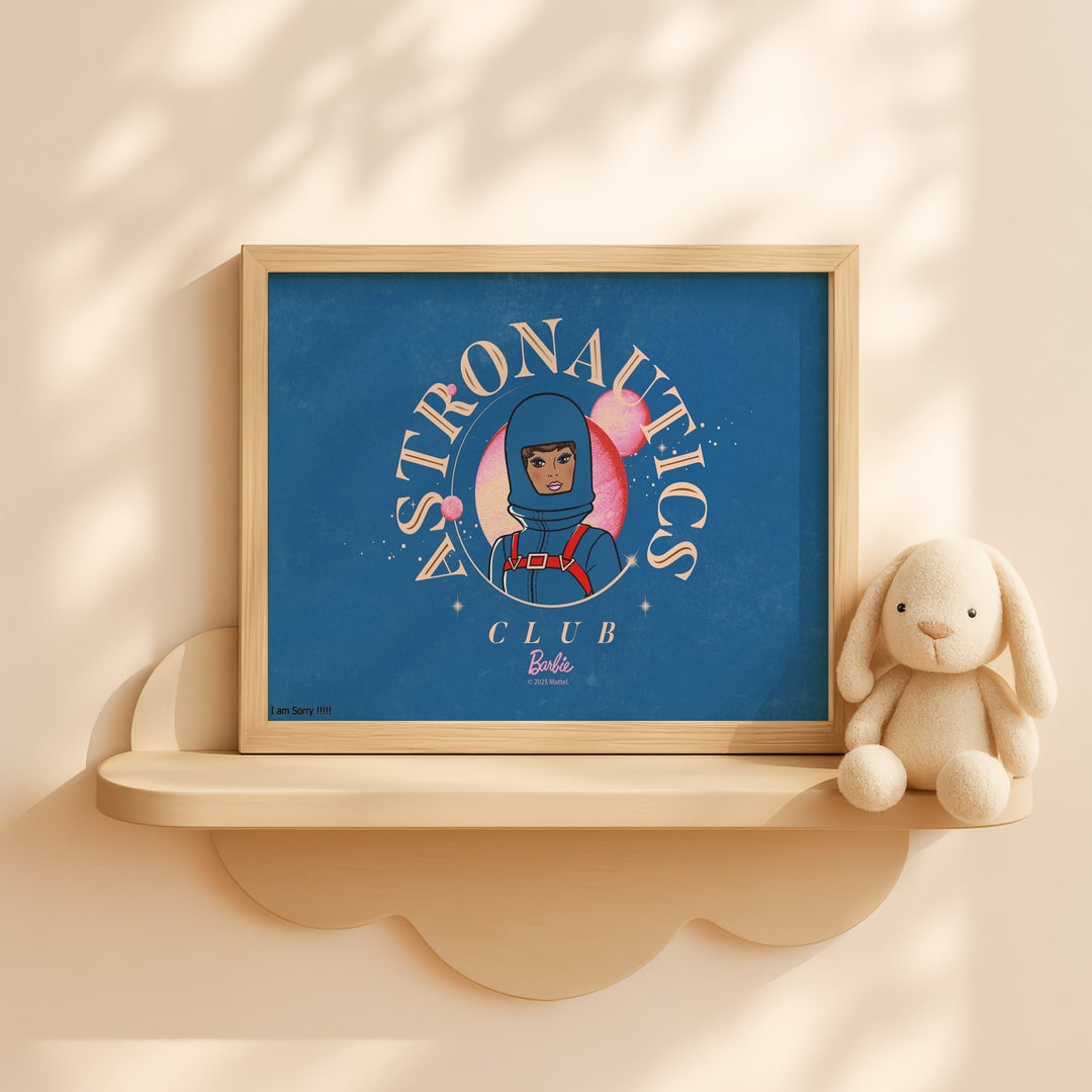 Barbie Astronauts Club Landscape Print wall - art - picture - poster