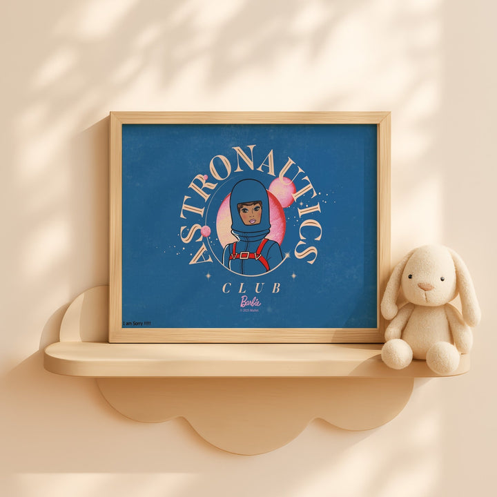 Barbie Astronauts Club Landscape Print wall - art - picture - poster