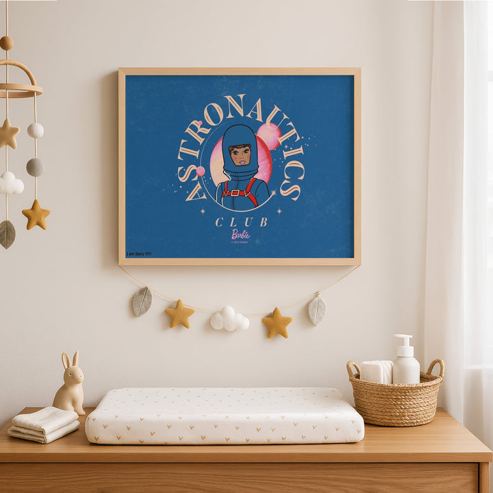 Barbie Astronauts Club Landscape Print wall - art - picture - poster