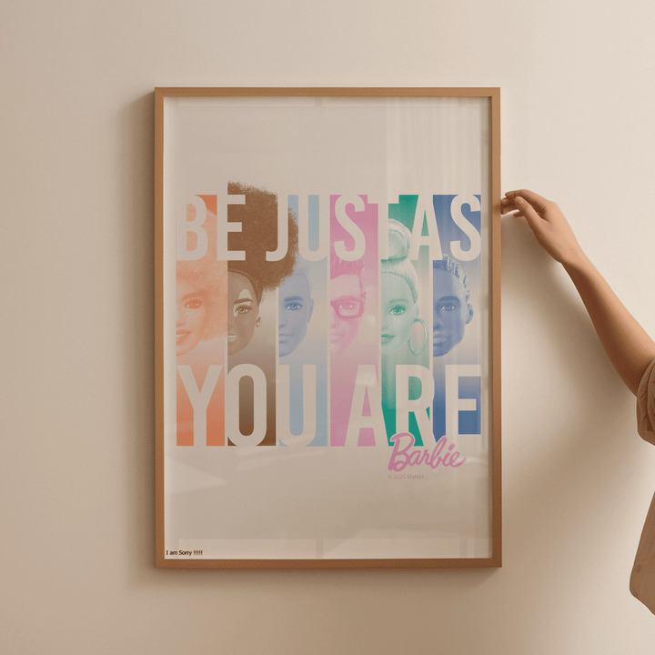 Barbie Be Just As You Are Wall Art Print wall - art - picture - poster