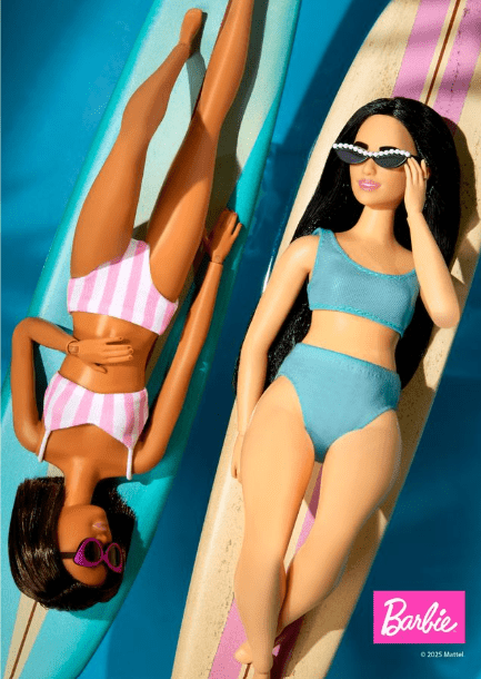 Barbie Beach Club Print,frame