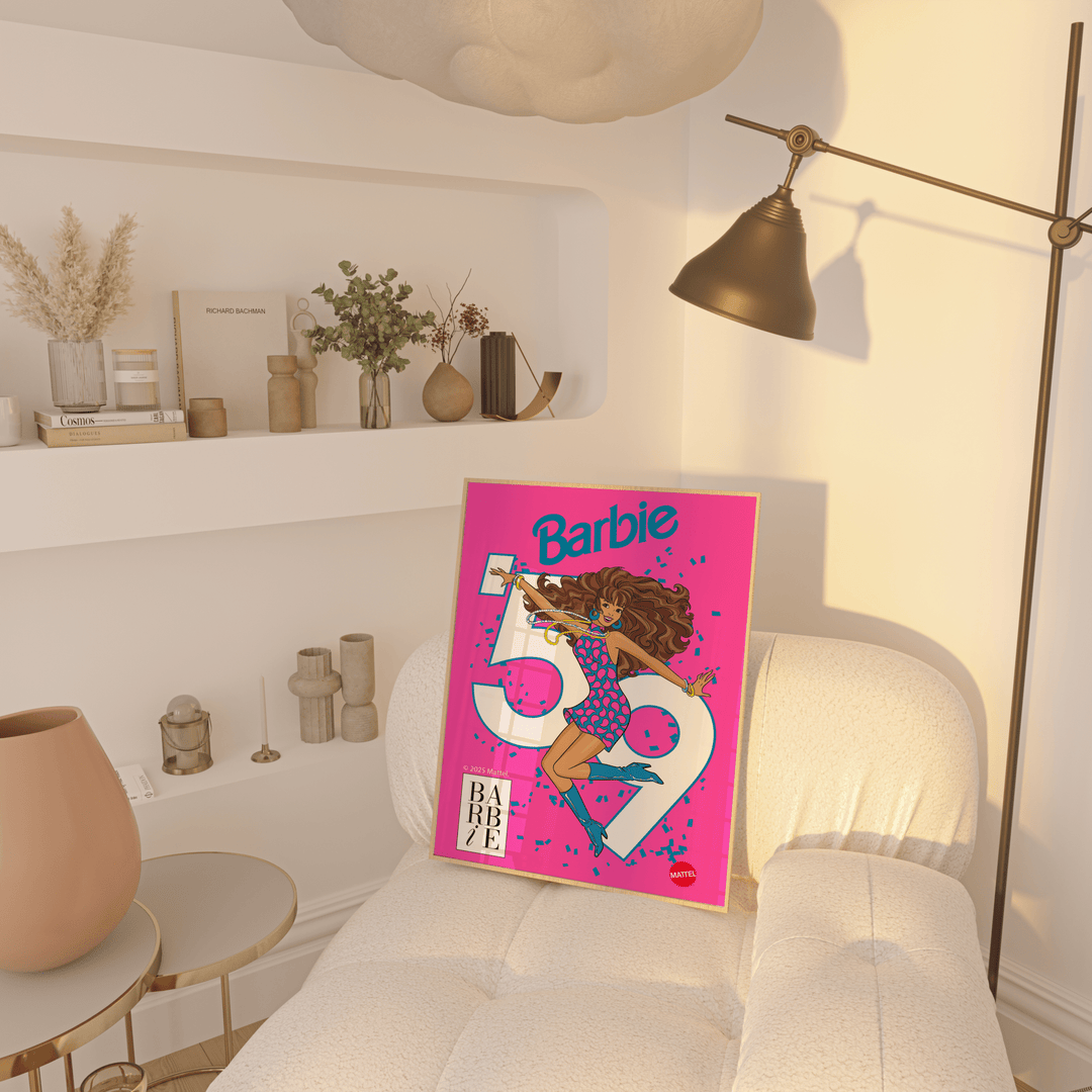 Barbie Booming 50s Retro Print wall - art - picture - poster