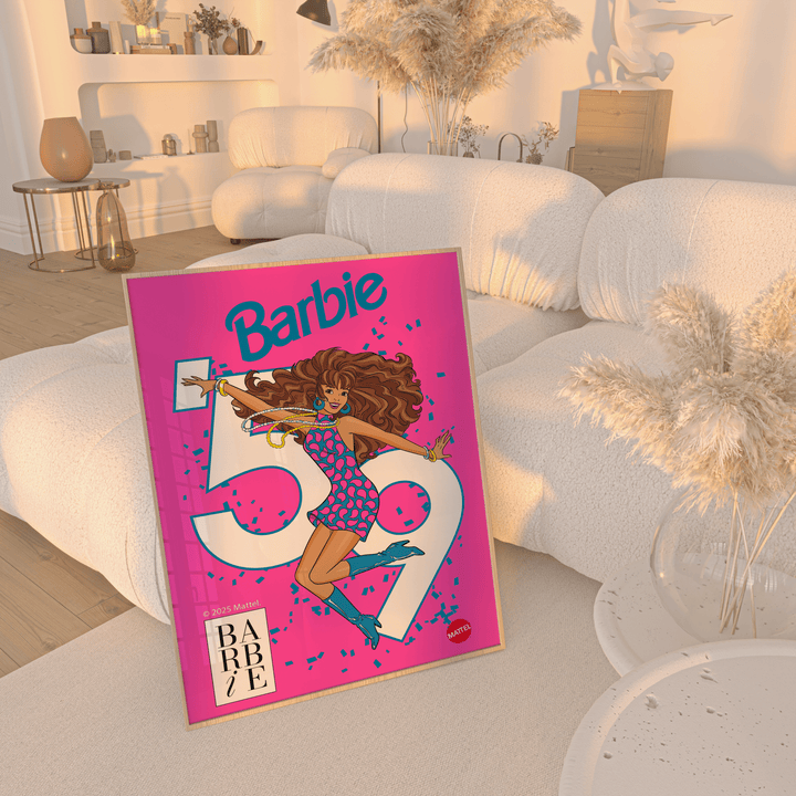Barbie Booming 50s Retro Print wall - art - picture - poster
