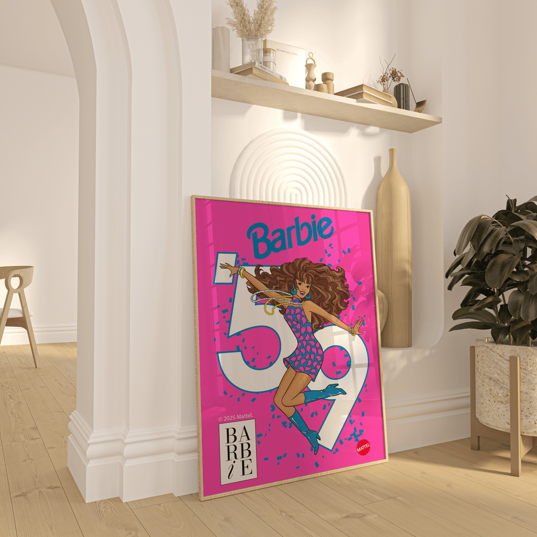 Barbie Booming 50s Retro Print wall - art - picture - poster