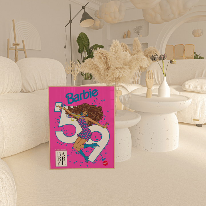Barbie Booming 50s Retro Print wall - art - picture - poster