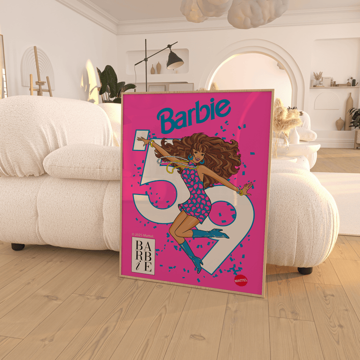 Barbie Booming 50s Retro Print wall - art - picture - poster
