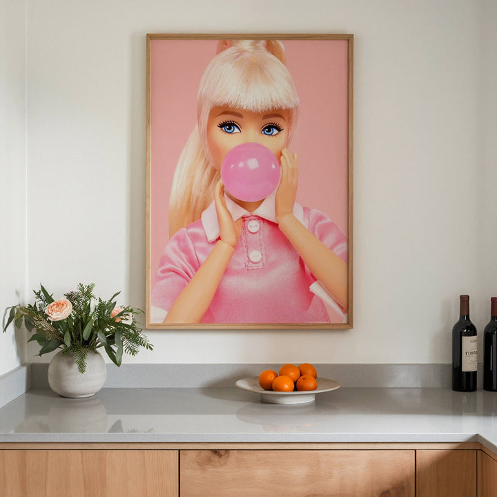 Barbie Bubblegum Print wall - art - picture - poster