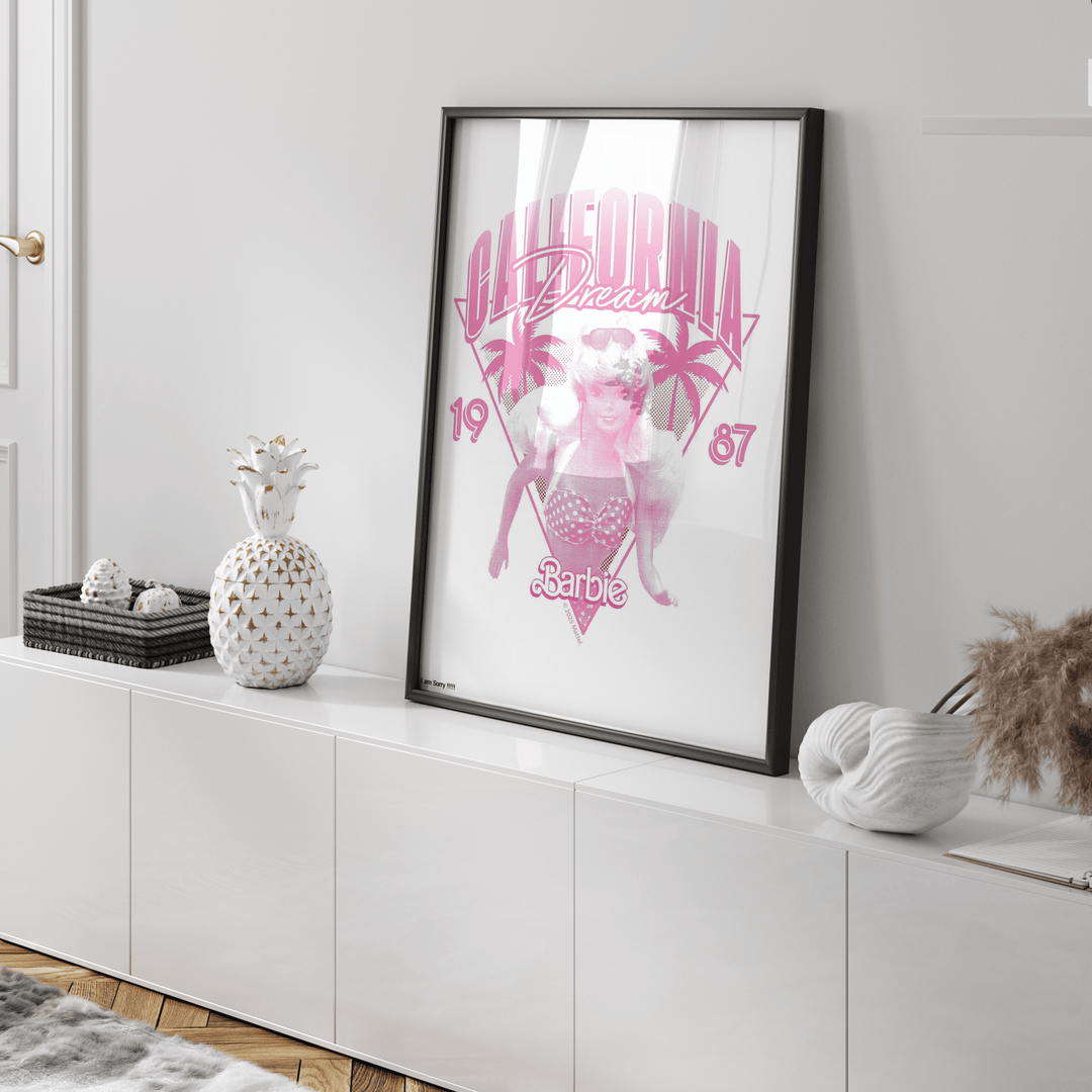 Barbie California Dream 1987 Retro Miami Print wall - art - picture - poster