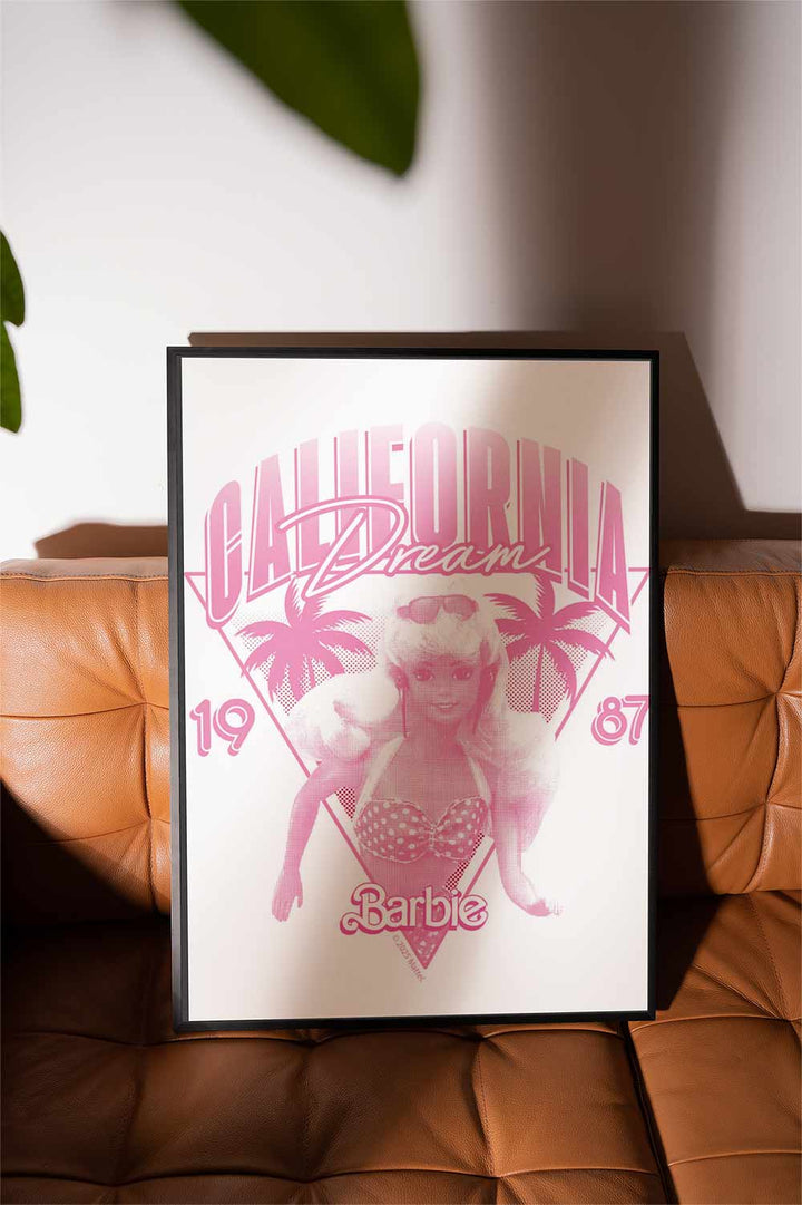 Barbie California Dream 1987 Retro Miami Print wall - art - picture - poster