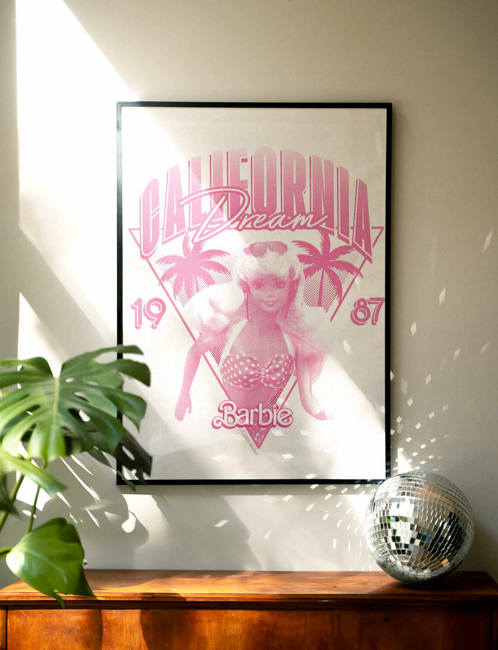 Barbie California Dream 1987 Retro Miami Print wall - art - picture - poster