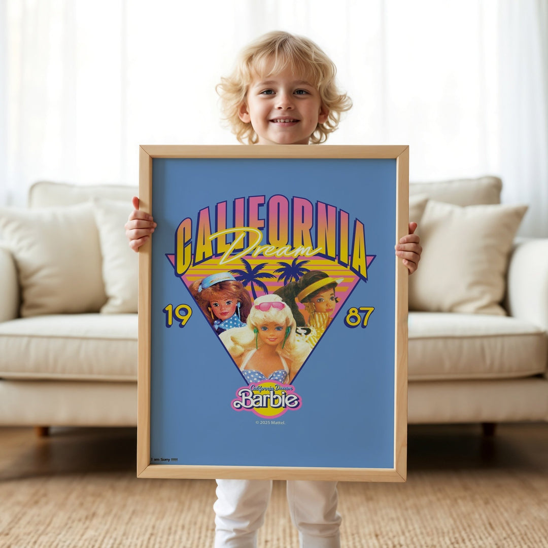 Barbie California Dream 1987 Retro Print wall - art - picture - poster
