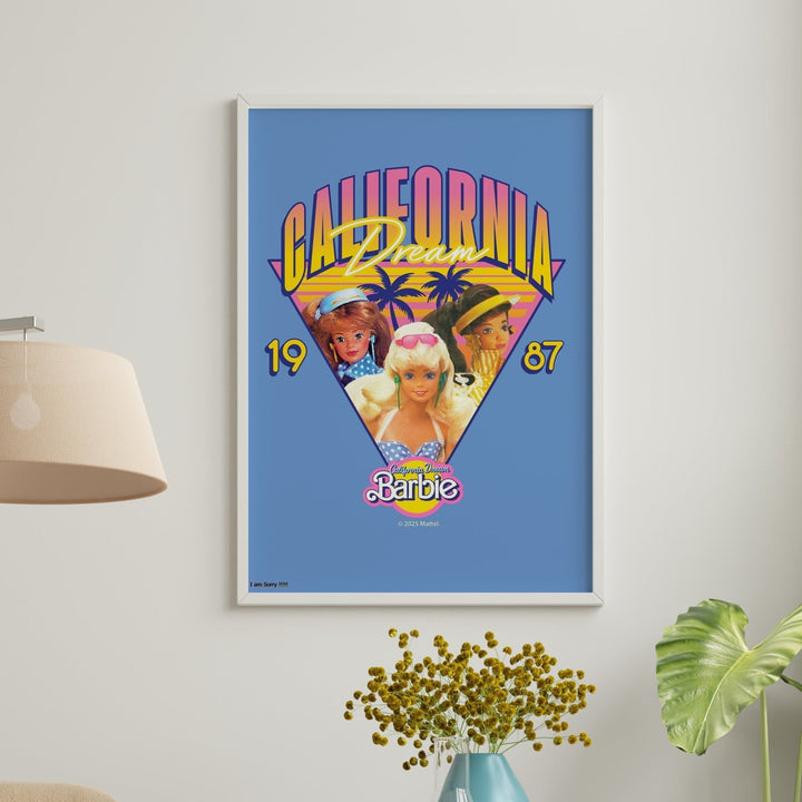 Barbie California Dream 1987 Retro Print wall - art - picture - poster