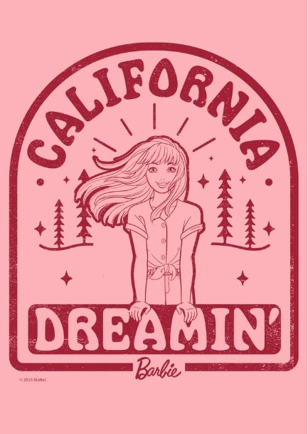 Barbie California Dreamin Wall Art Poster,frame