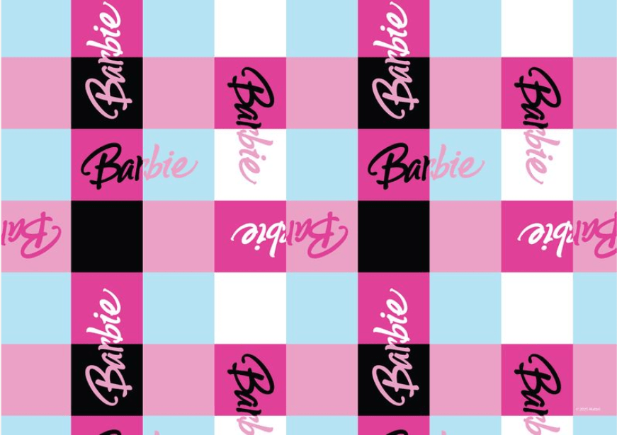 Barbie Checkered Print Landscape,frame