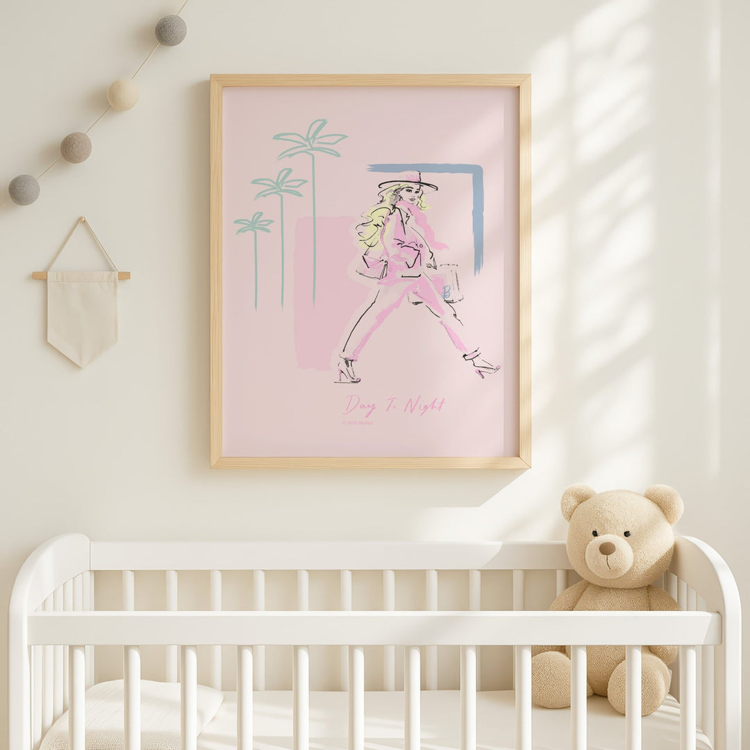 Barbie Day To Night Portrait Wall Art Print wall - art - picture - poster