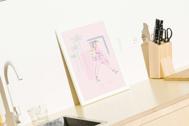 Barbie Day To Night Portrait Wall Art Print wall - art - picture - poster