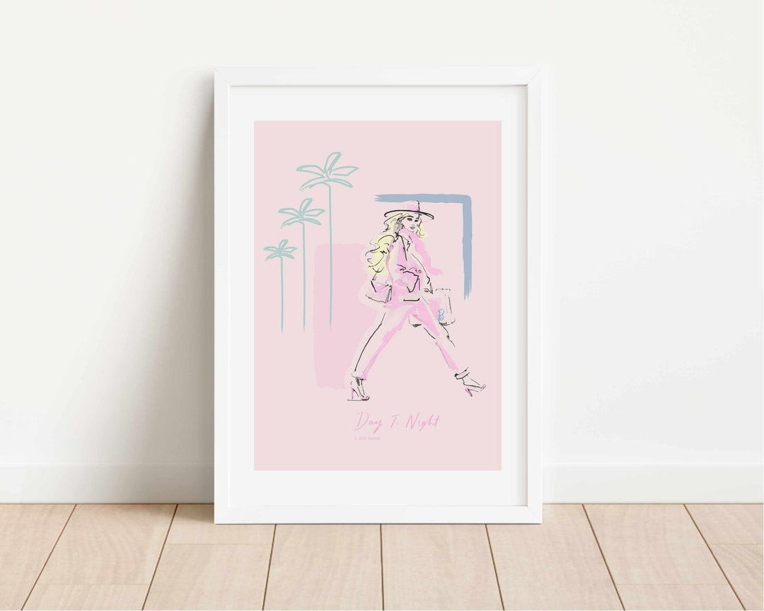 Barbie Day To Night Portrait Wall Art Print wall - art - picture - poster
