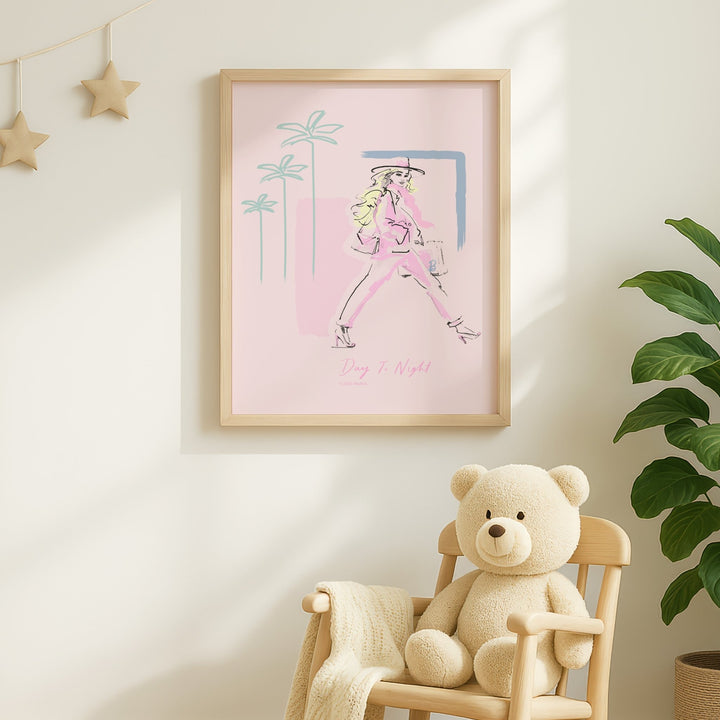 Barbie Day To Night Portrait Wall Art Print wall - art - picture - poster