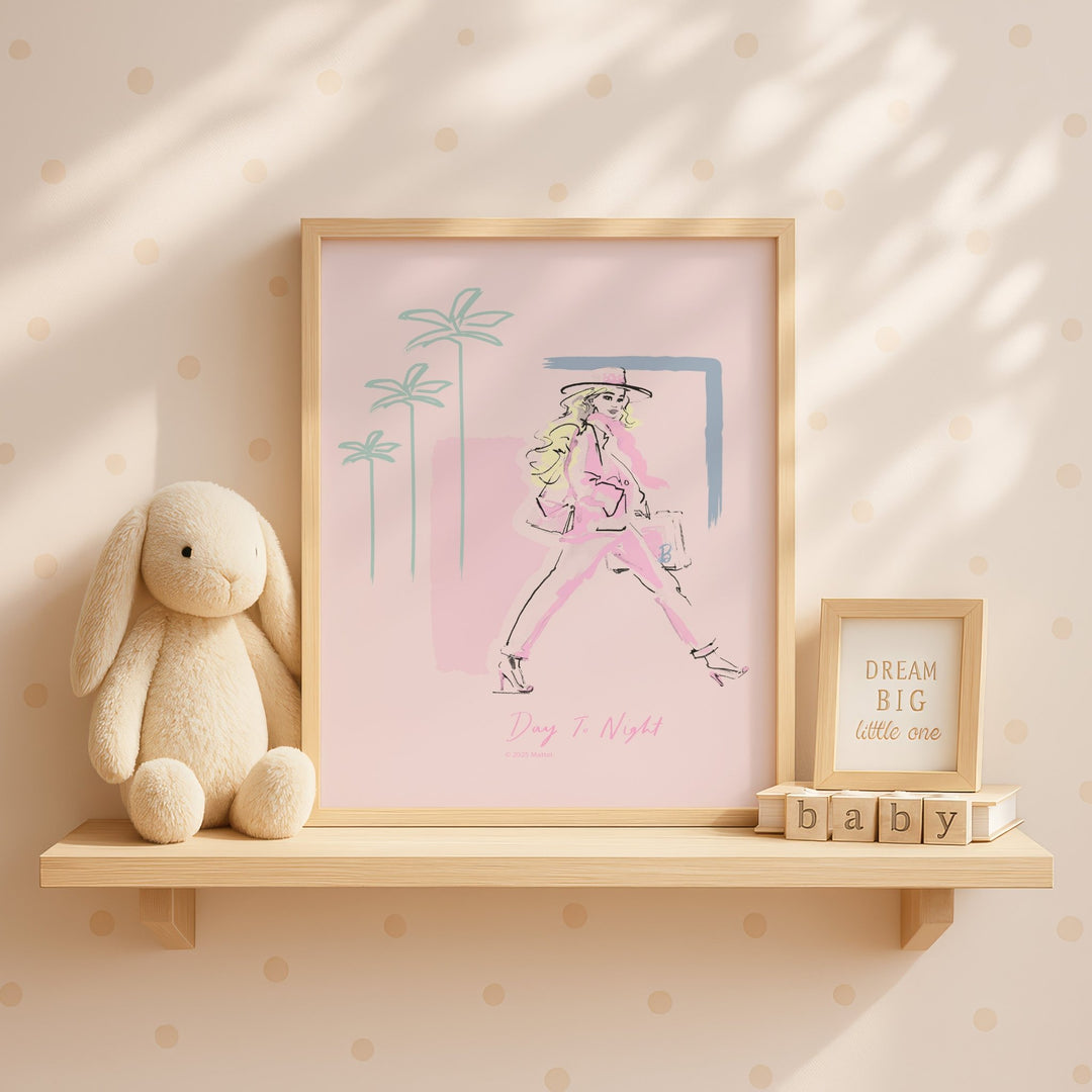 Barbie Day To Night Portrait Wall Art Print wall - art - picture - poster