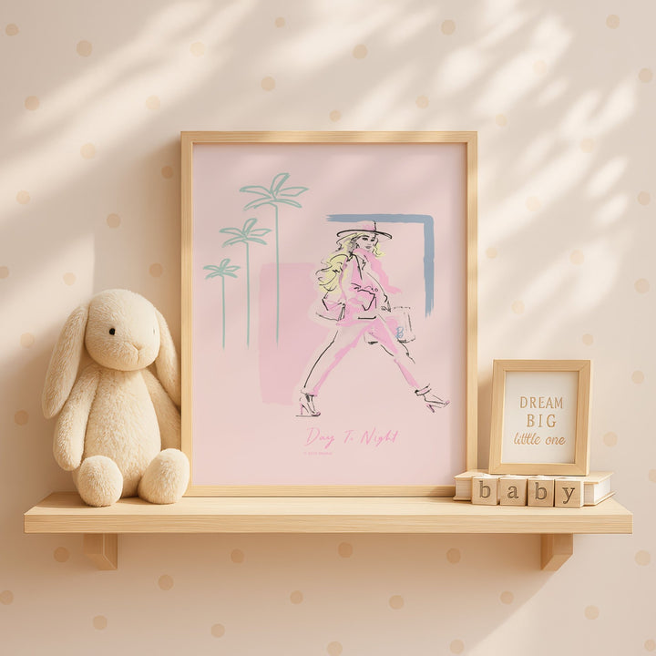 Barbie Day To Night Portrait Wall Art Print wall - art - picture - poster