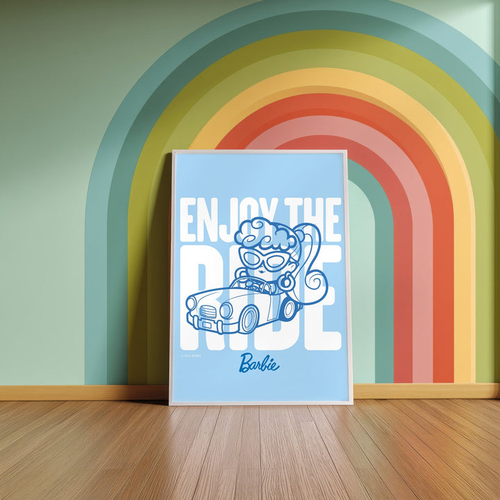 Barbie Enjoy The Ride Portrait Print wall - art - picture - poster