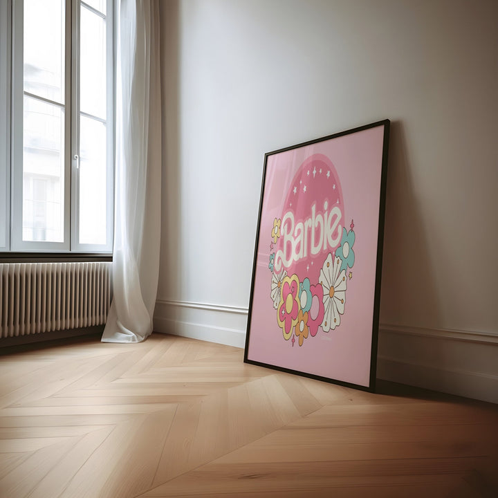 Barbie Floral Landscape Wall Art Print wall - art - picture - poster