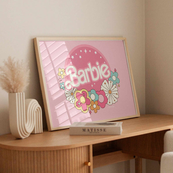 Barbie Floral Landscape Wall Art Print