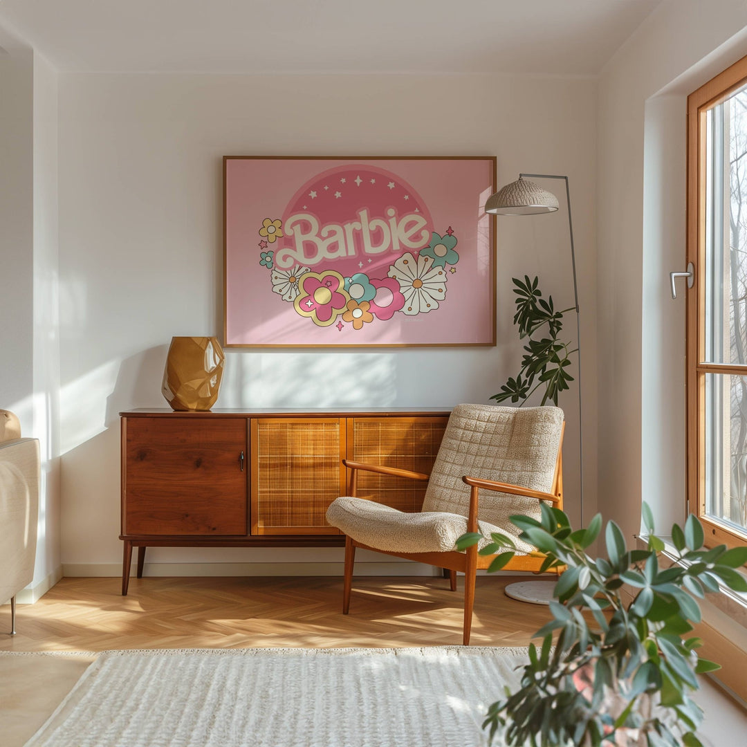 Barbie Floral Landscape Wall Art Print wall - art - picture - poster