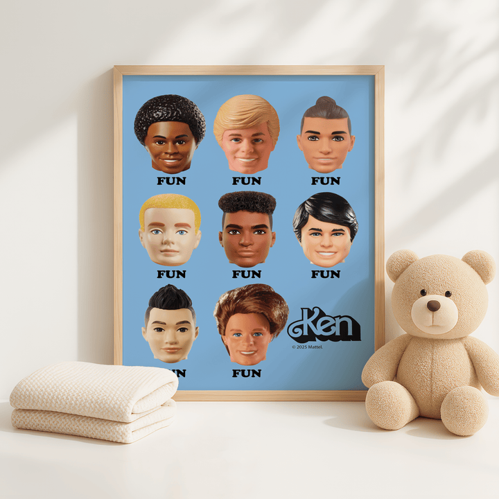 Barbie Fun Heads Wall Art Print wall - art - picture - poster