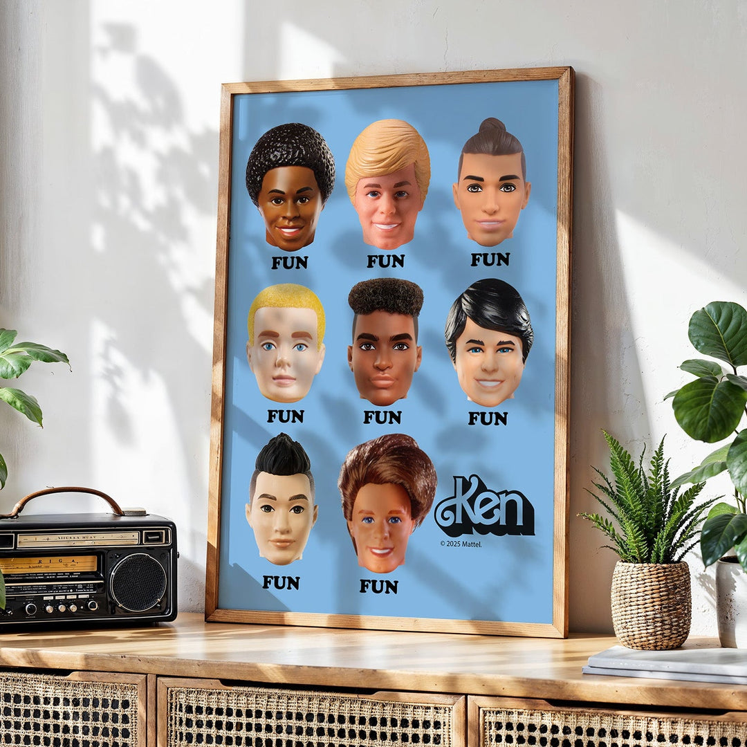 Barbie Fun Heads Wall Art Print wall - art - picture - poster