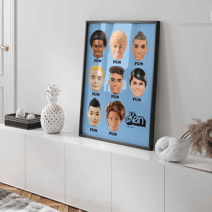 Barbie Fun Heads Wall Art Print wall - art - picture - poster