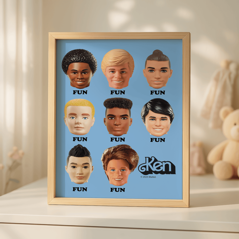 Barbie Fun Heads Wall Art Print wall - art - picture - poster