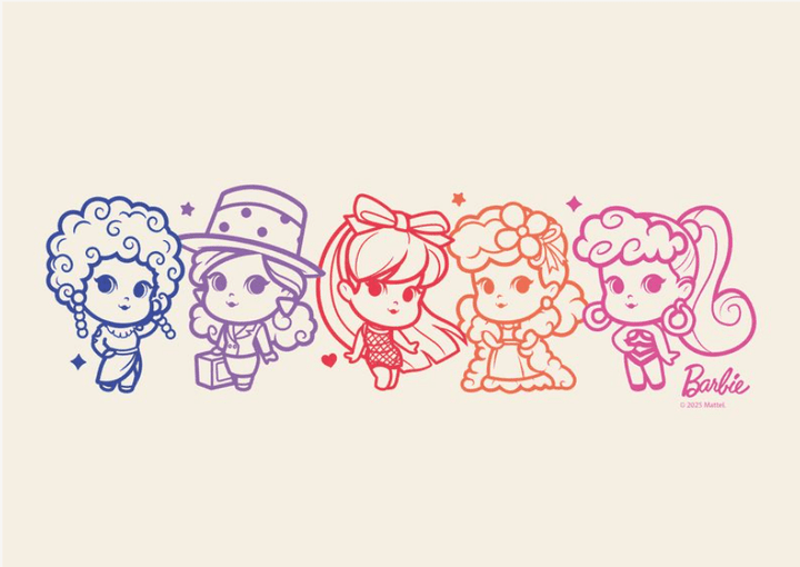 Barbie Girls Landscape Professions Wall Art,frame