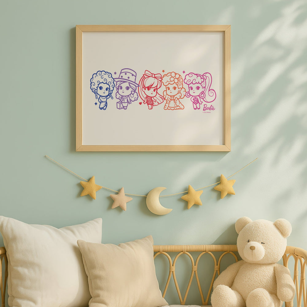 Barbie Girls Landscape Professions Wall Art wall - art - picture - poster