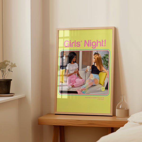 Barbie Girls Night Wall Art Print