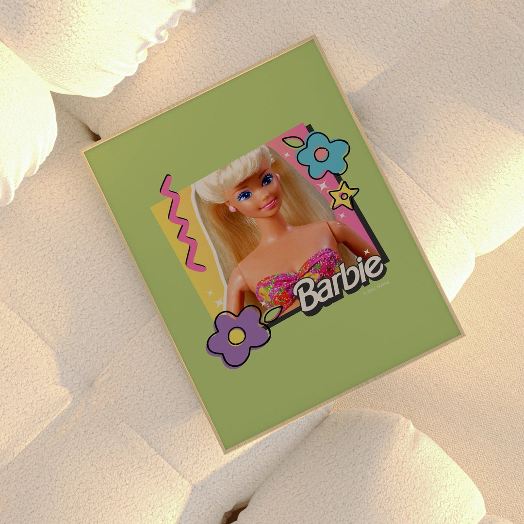 Barbie Green Vintage Retro Poster wall - art - picture - poster