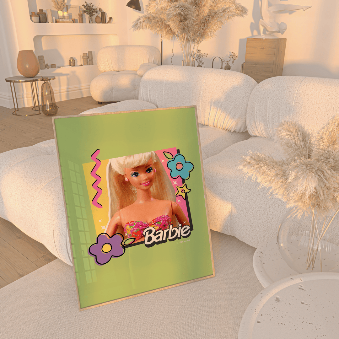 Barbie Green Vintage Retro Poster wall - art - picture - poster
