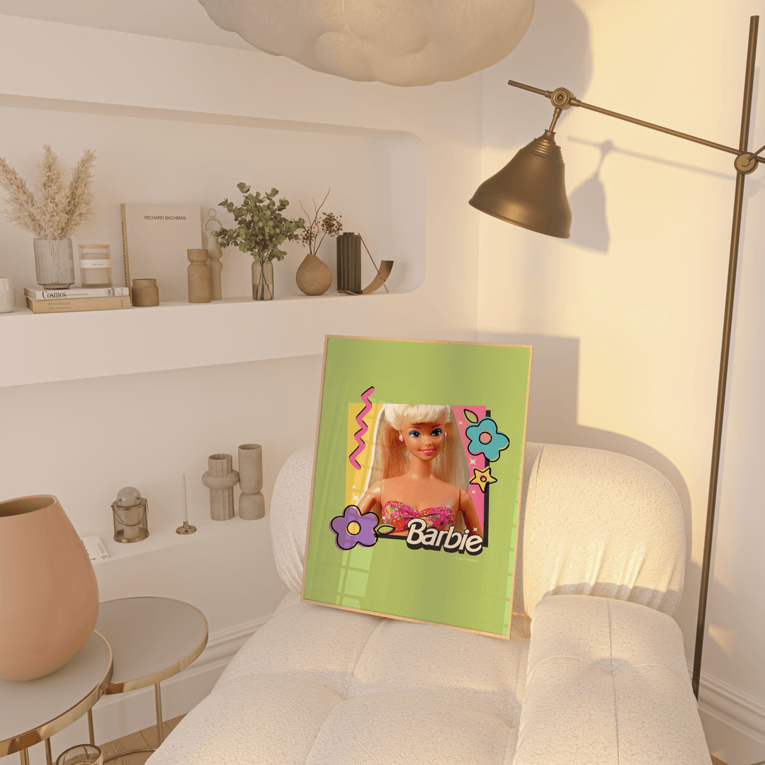 Barbie Green Vintage Retro Poster wall - art - picture - poster