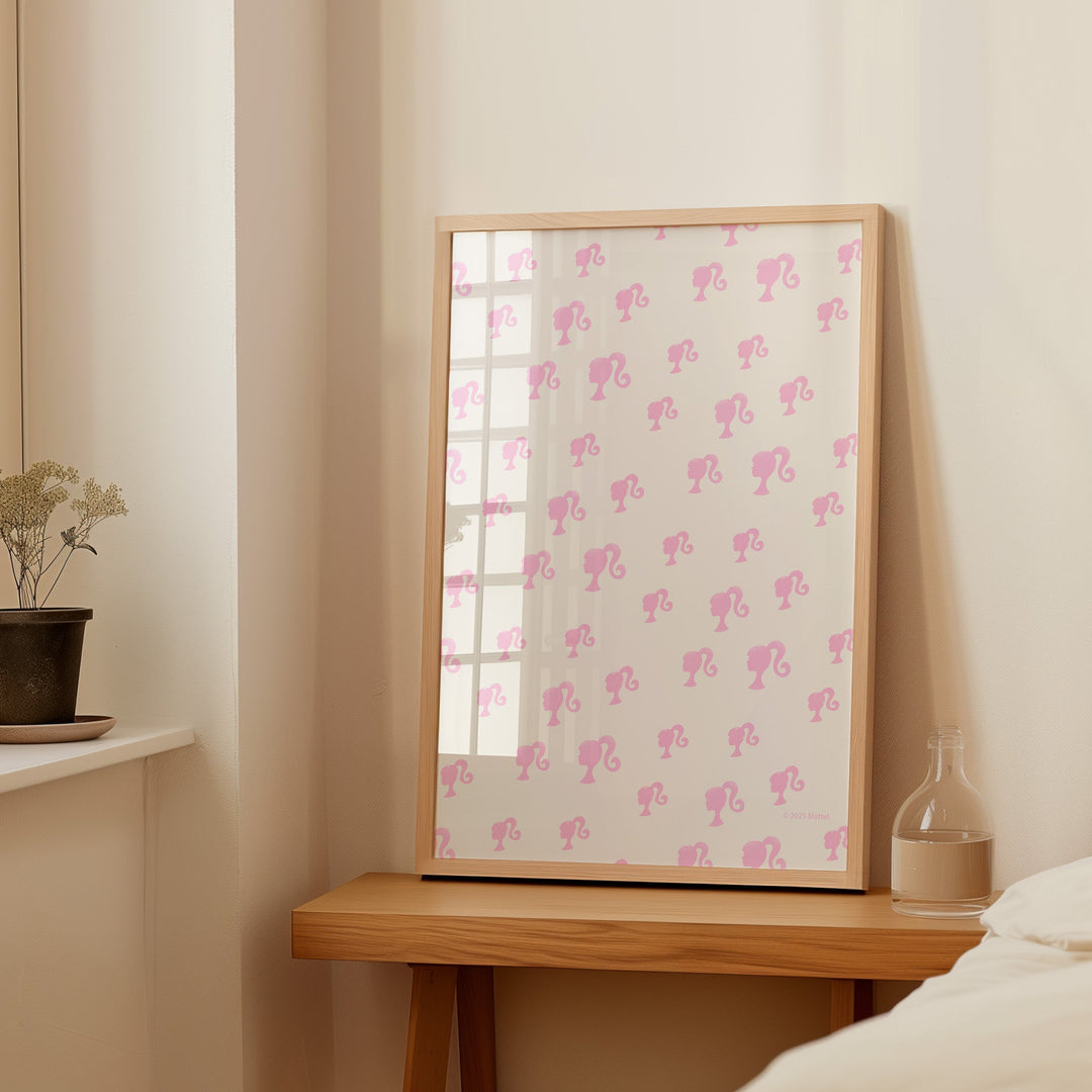 Barbie Head Icon Repeated Wall Art Print wall - art - picture - poster