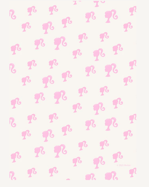 Barbie Head Icon Repeated Wall Art Print,frame