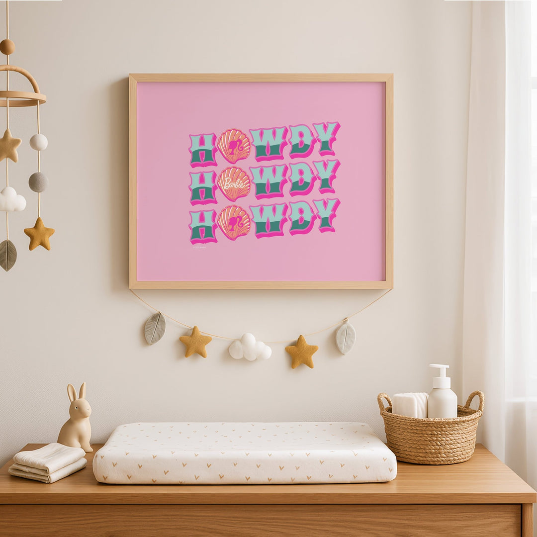 Barbie Howdy Coastal Seashells Landscape Print wall - art - picture - poster