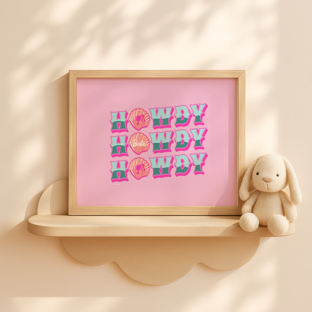 Barbie Howdy Coastal Seashells Landscape Print wall - art - picture - poster