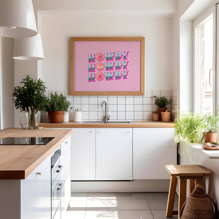 Barbie Howdy Coastal Seashells Landscape Print wall - art - picture - poster