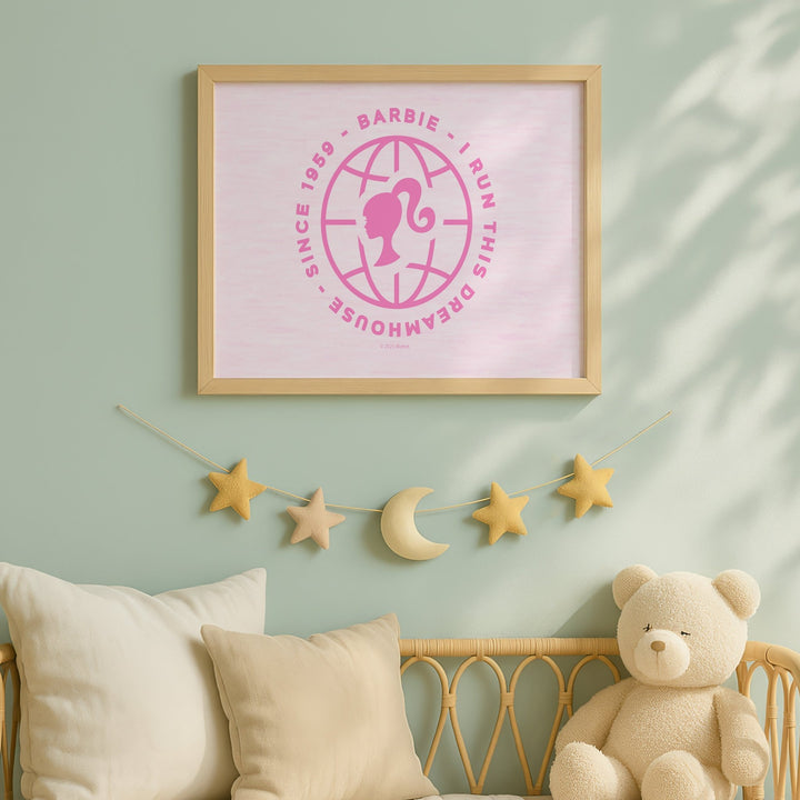 Barbie I run this Dreamhouse Landscape Print wall - art - picture - poster