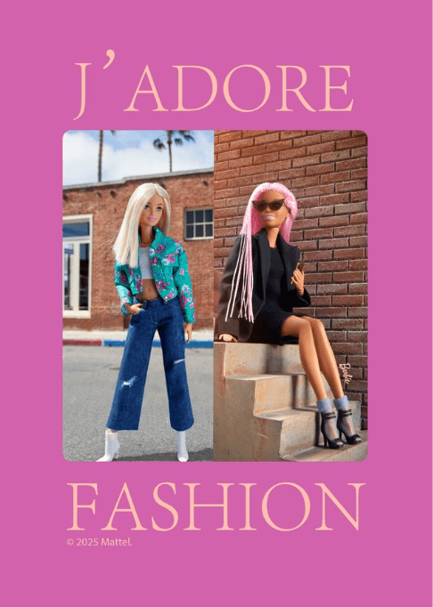 Barbie J'Adore Fashion Barbie Print,frame