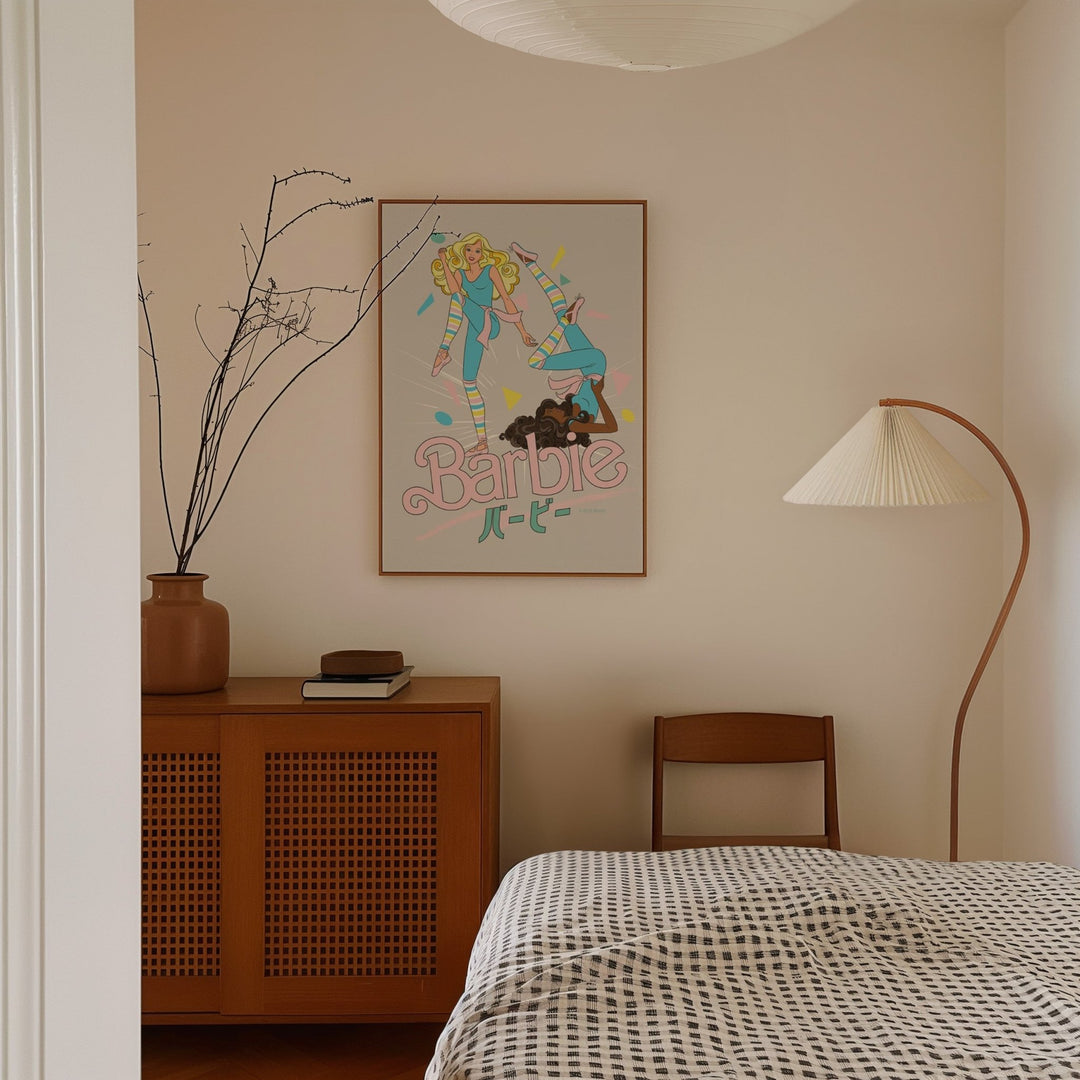 Barbie Japanese Retro Vintage Dancing Print wall - art - picture - poster