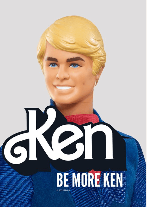 Barbie Ken Be More Ken Wall Art Print,frame
