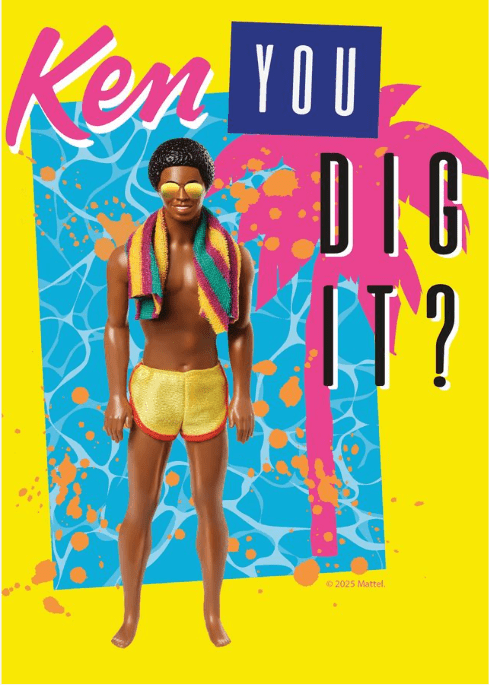 Barbie Ken You Dig It Print,frame
