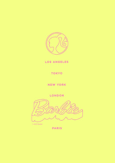 Barbie LA, New York, Tokyo, Paris Print,frame